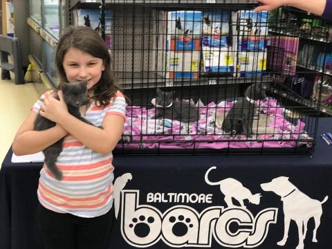 Emma holding kitten