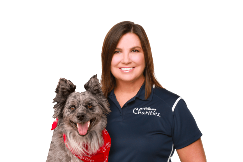 Suzi Berros with her dog Motley